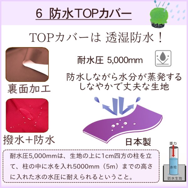 画像2: 自転車カゴカバー【三輪用対応 TOPカバー】 (2)