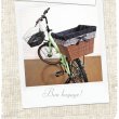 画像3: 自転車かごカバー【ギンガムブラックリボン】前 後ろ ハンドル間かごカバー フリーサイズ (3)